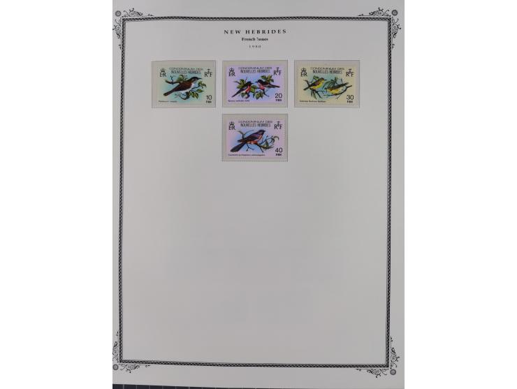 1908/79, Collection on Scott album leaves, starting no.1-5, many complete sets including Yv.100-123, later issues including p