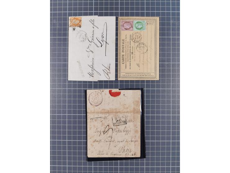 1824/1963 (ca.), group of stamps and covers, incl. Postage Dues, strength before the 1930s, noted Mi.-Nr. P6a used (signed Sc