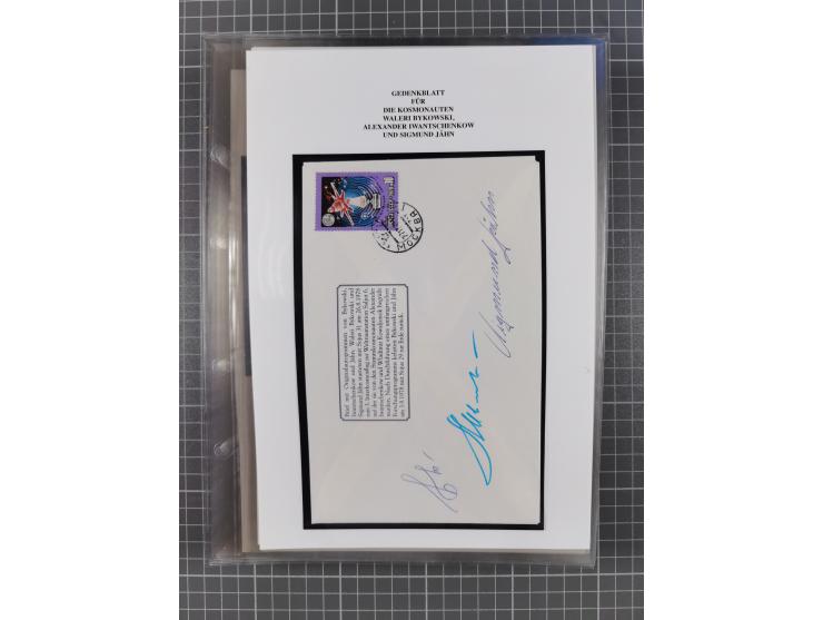 1927/92, AUTOGRAPHEN: Sammlung mit über 70 thematischen Briefen/Karten und Blocks mit insgesamt ca. 130 Unterschriften von Ko