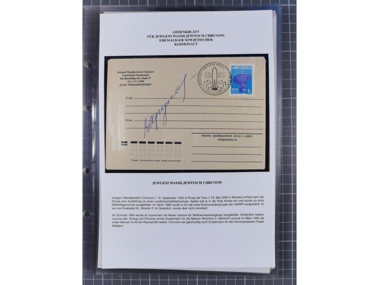 1927/92, AUTOGRAPHEN: Sammlung mit über 70 thematischen Briefen/Karten und Blocks mit insgesamt ca. 130 Unterschriften von Ko