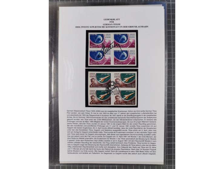 1927/92, AUTOGRAPHEN: Sammlung mit über 70 thematischen Briefen/Karten und Blocks mit insgesamt ca. 130 Unterschriften von Ko