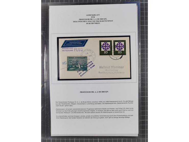 1927/92, AUTOGRAPHEN: Sammlung mit über 70 thematischen Briefen/Karten und Blocks mit insgesamt ca. 130 Unterschriften von Ko