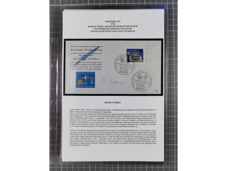 1927/92, AUTOGRAPHEN: Sammlung mit über 70 thematischen Briefen/Karten und Blocks mit insgesamt ca. 130 Unterschriften von Ko