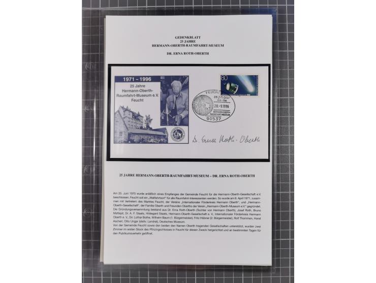 1927/92, AUTOGRAPHEN: Sammlung mit über 70 thematischen Briefen/Karten und Blocks mit insgesamt ca. 130 Unterschriften von Ko