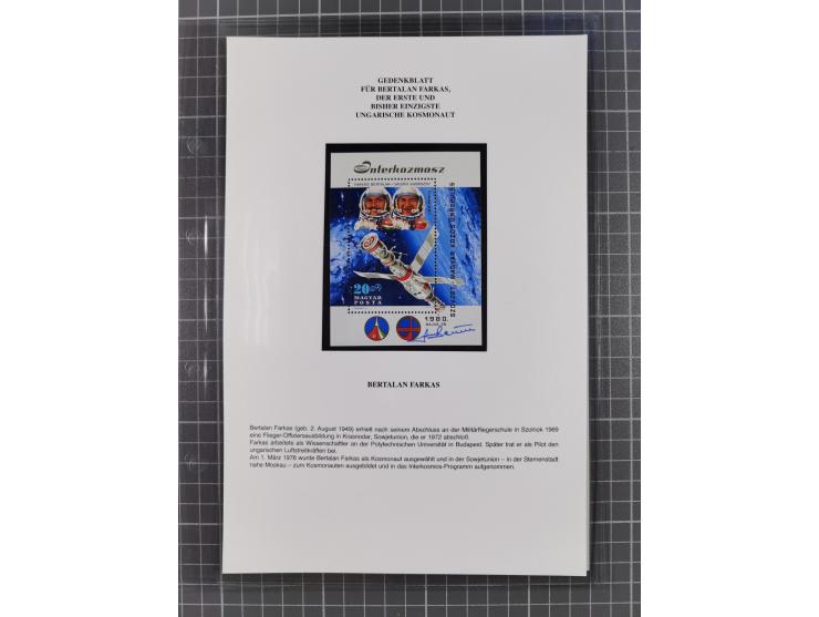 1927/92, AUTOGRAPHEN: Sammlung mit über 70 thematischen Briefen/Karten und Blocks mit insgesamt ca. 130 Unterschriften von Ko