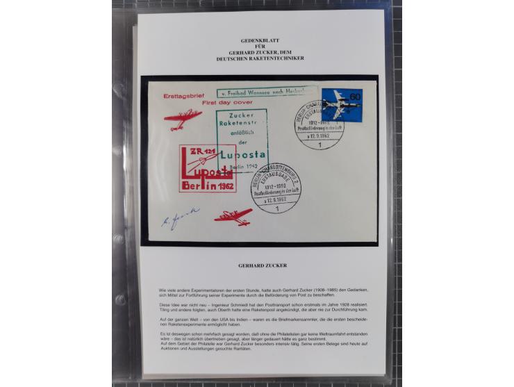 1927/92, AUTOGRAPHEN: Sammlung mit über 70 thematischen Briefen/Karten und Blocks mit insgesamt ca. 130 Unterschriften von Ko