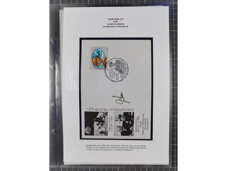 1927/92, AUTOGRAPHEN: Sammlung mit über 70 thematischen Briefen/Karten und Blocks mit insgesamt ca. 130 Unterschriften von Ko