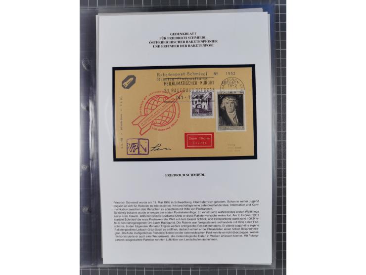 1927/92, AUTOGRAPHEN: Sammlung mit über 70 thematischen Briefen/Karten und Blocks mit insgesamt ca. 130 Unterschriften von Ko