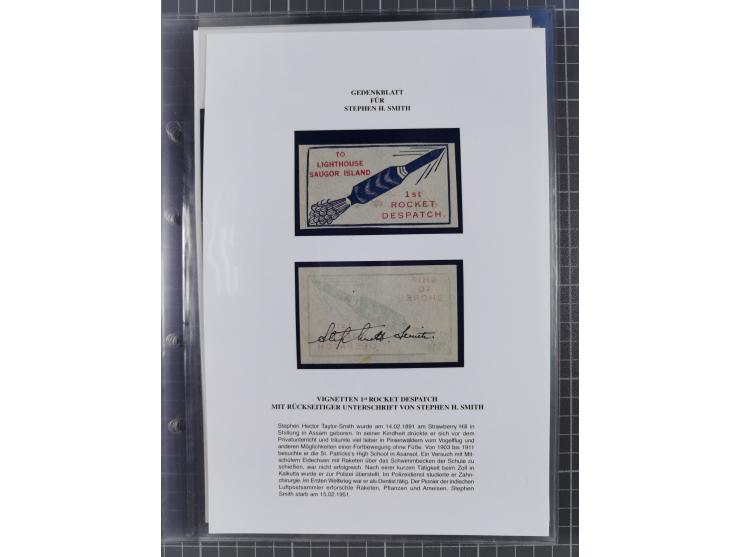 1927/92, AUTOGRAPHEN: Sammlung mit über 70 thematischen Briefen/Karten und Blocks mit insgesamt ca. 130 Unterschriften von Ko