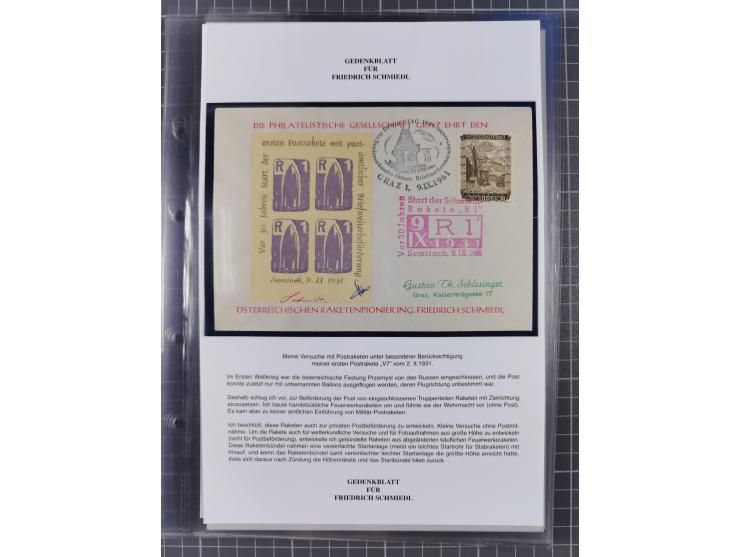 1927/92, AUTOGRAPHEN: Sammlung mit über 70 thematischen Briefen/Karten und Blocks mit insgesamt ca. 130 Unterschriften von Ko