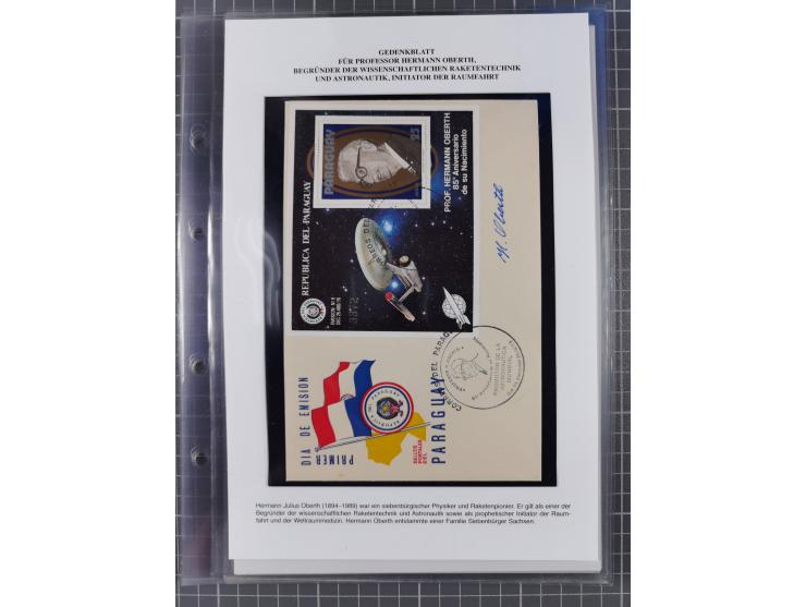 1927/92, AUTOGRAPHEN: Sammlung mit über 70 thematischen Briefen/Karten und Blocks mit insgesamt ca. 130 Unterschriften von Ko