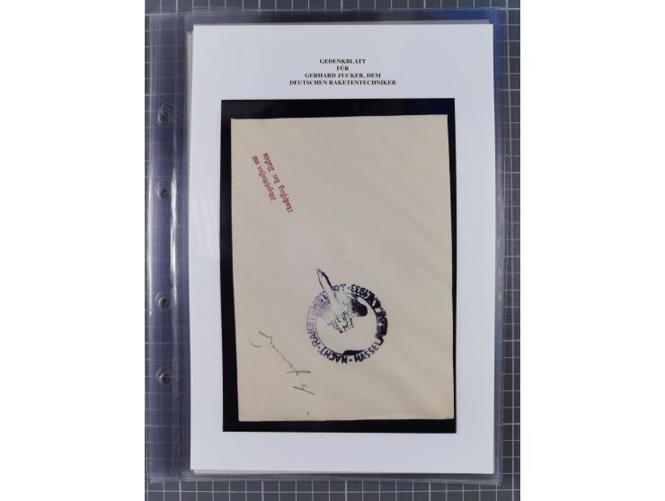 1927/92, AUTOGRAPHEN: Sammlung mit über 70 thematischen Briefen/Karten und Blocks mit insgesamt ca. 130 Unterschriften von Ko