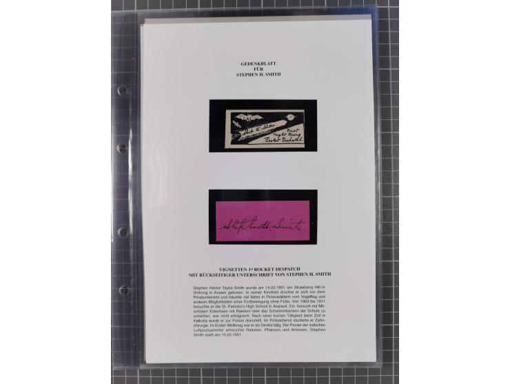 1927/92, AUTOGRAPHEN: Sammlung mit über 70 thematischen Briefen/Karten und Blocks mit insgesamt ca. 130 Unterschriften von Ko