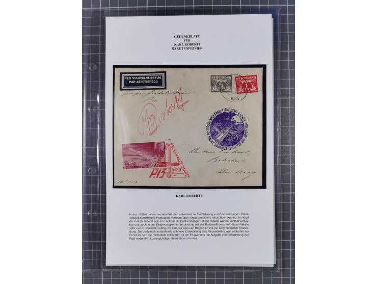 1927/92, AUTOGRAPHEN: Sammlung mit über 70 thematischen Briefen/Karten und Blocks mit insgesamt ca. 130 Unterschriften von Ko