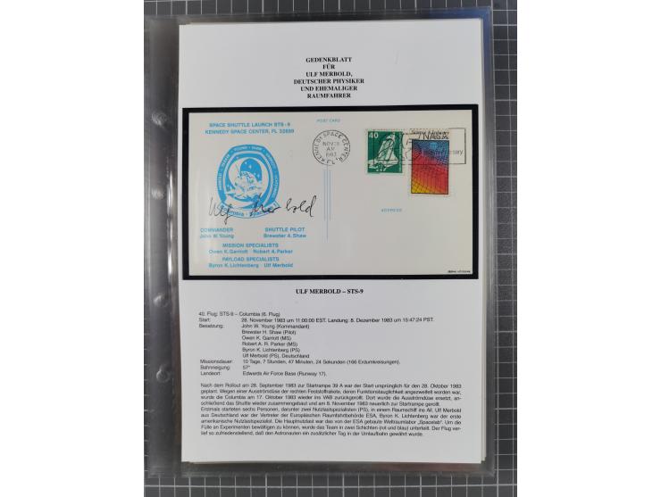 1927/92, AUTOGRAPHEN: Sammlung mit über 70 thematischen Briefen/Karten und Blocks mit insgesamt ca. 130 Unterschriften von Ko