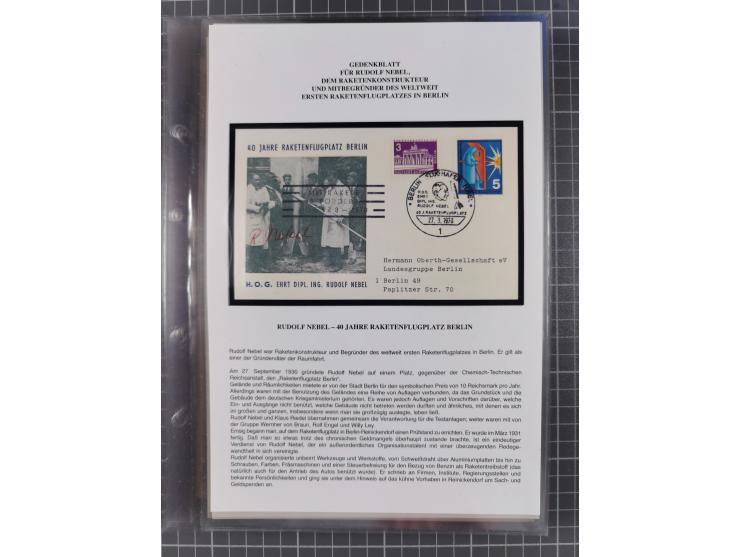 1927/92, AUTOGRAPHEN: Sammlung mit über 70 thematischen Briefen/Karten und Blocks mit insgesamt ca. 130 Unterschriften von Ko