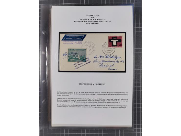 1927/92, AUTOGRAPHEN: Sammlung mit über 70 thematischen Briefen/Karten und Blocks mit insgesamt ca. 130 Unterschriften von Ko