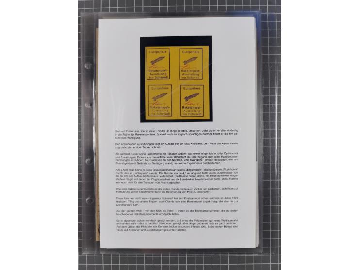 1927/92, AUTOGRAPHEN: Sammlung mit über 70 thematischen Briefen/Karten und Blocks mit insgesamt ca. 130 Unterschriften von Ko