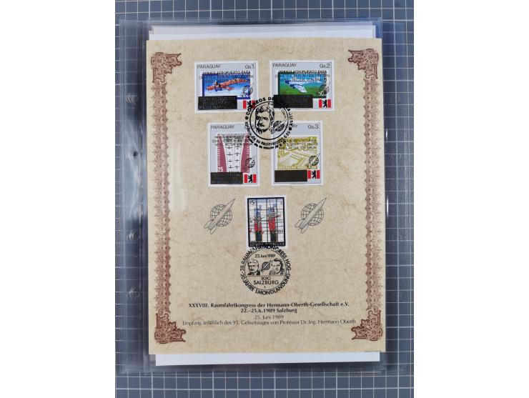 1927/92, AUTOGRAPHEN: Sammlung mit über 70 thematischen Briefen/Karten und Blocks mit insgesamt ca. 130 Unterschriften von Ko