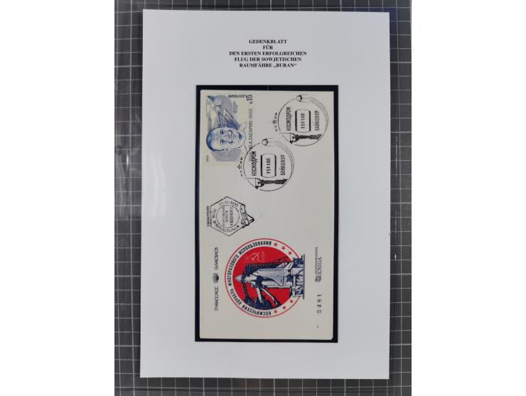 1927/92, AUTOGRAPHEN: Sammlung mit über 70 thematischen Briefen/Karten und Blocks mit insgesamt ca. 130 Unterschriften von Ko