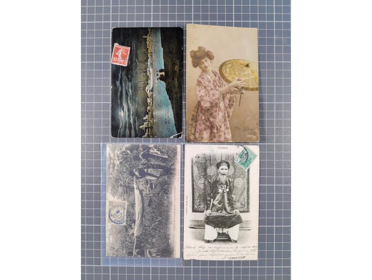 1856/1940 (ca.), over 120 covers and cards, strength before the 1930s with many multiple and mixed frankings, usages and dest