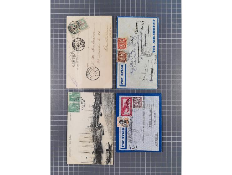 1856/1940 (ca.), over 120 covers and cards, strength before the 1930s with many multiple and mixed frankings, usages and dest