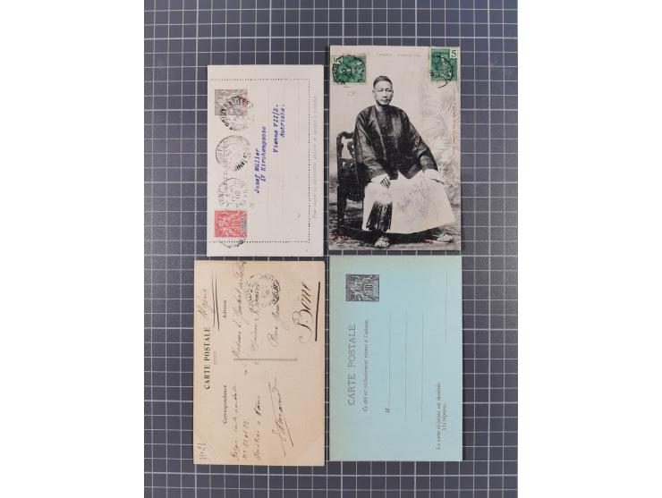 1856/1940 (ca.), over 120 covers and cards, strength before the 1930s with many multiple and mixed frankings, usages and dest