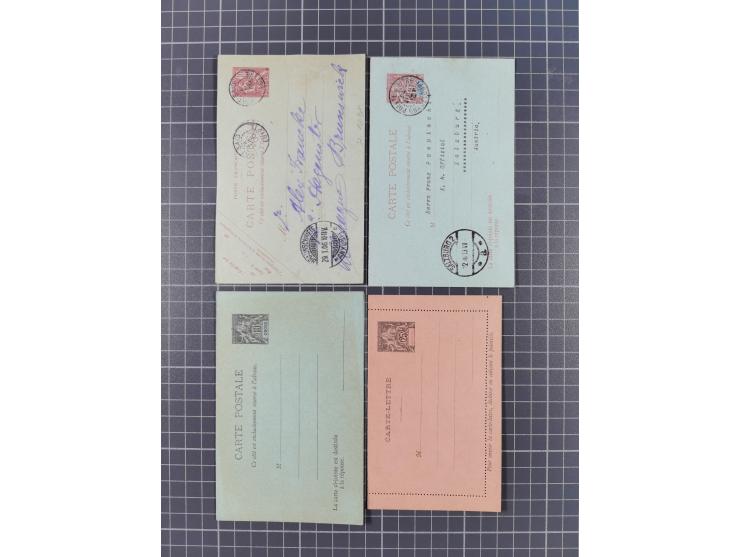 1856/1940 (ca.), over 120 covers and cards, strength before the 1930s with many multiple and mixed frankings, usages and dest