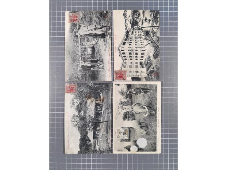 1856/1940 (ca.), over 120 covers and cards, strength before the 1930s with many multiple and mixed frankings, usages and dest