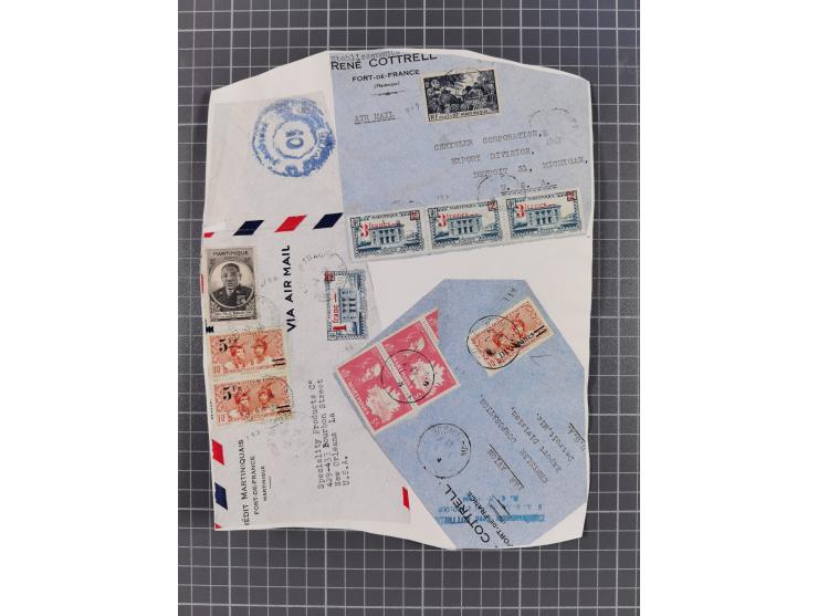 1856/1940 (ca.), over 120 covers and cards, strength before the 1930s with many multiple and mixed frankings, usages and dest