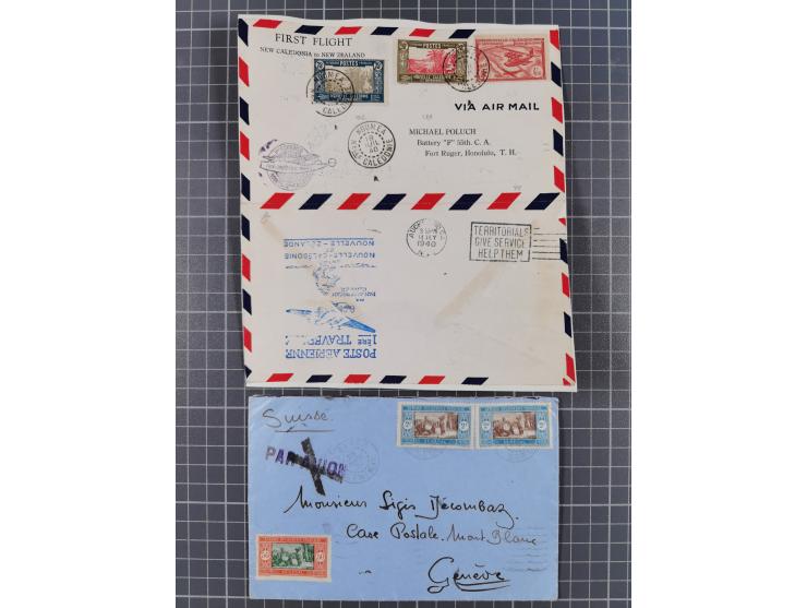 1856/1940 (ca.), over 120 covers and cards, strength before the 1930s with many multiple and mixed frankings, usages and dest