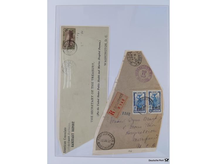 1856/1940 (ca.), over 120 covers and cards, strength before the 1930s with many multiple and mixed frankings, usages and dest