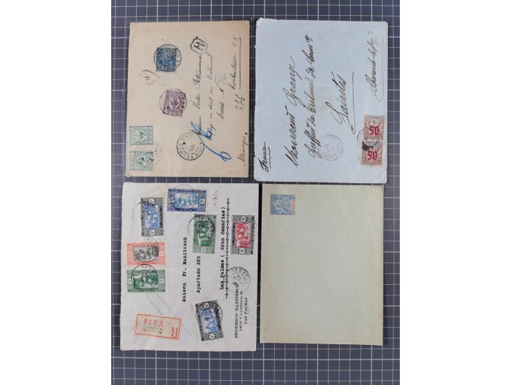 1856/1940 (ca.), over 120 covers and cards, strength before the 1930s with many multiple and mixed frankings, usages and dest