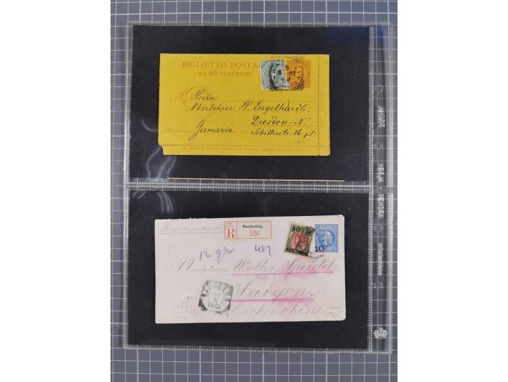 1849/2022 (ca.), large accumulation of hundreds of covers and cards, ecclectic in the making and with strength before the 194