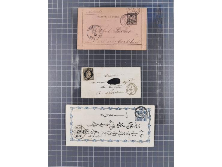 1849/2022 (ca.), large accumulation of hundreds of covers and cards, ecclectic in the making and with strength before the 194