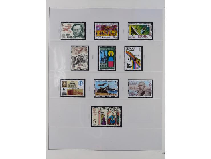 1850/1980, in the beginning mostly used and unused, from 1961-80 apparently complete mint never hinged collection, starting f