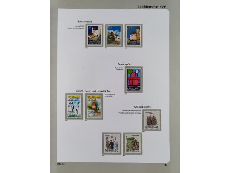 1912/1988, anfangs meist gestempelte/ungebrauchte, ab 1965-88 in den Hauptnummern augenscheinlich komplette postfrische Samml