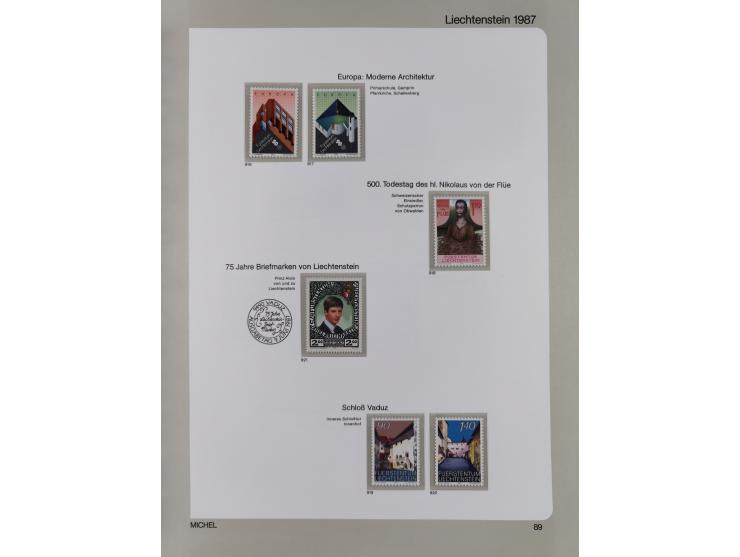 1912/1988, anfangs meist gestempelte/ungebrauchte, ab 1965-88 in den Hauptnummern augenscheinlich komplette postfrische Samml