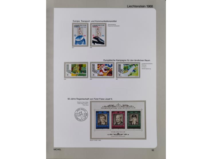 1912/1988, anfangs meist gestempelte/ungebrauchte, ab 1965-88 in den Hauptnummern augenscheinlich komplette postfrische Samml