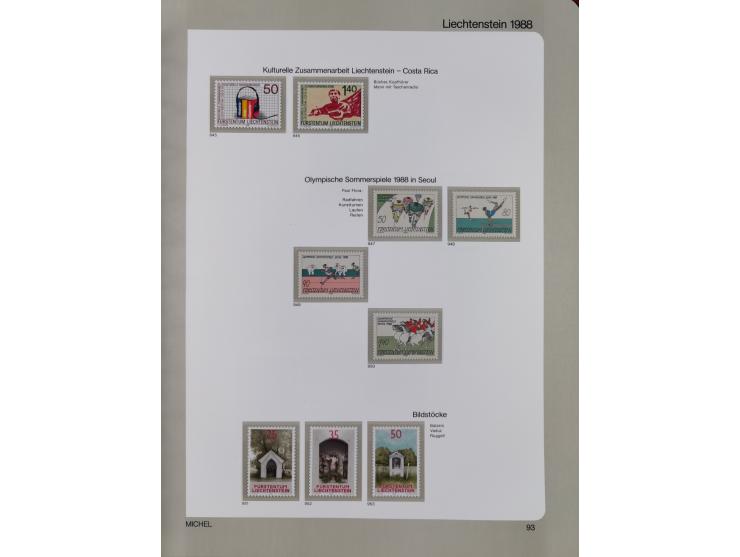 1912/1988, anfangs meist gestempelte/ungebrauchte, ab 1965-88 in den Hauptnummern augenscheinlich komplette postfrische Samml