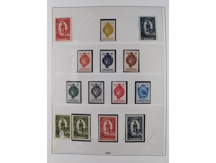 1912/1988, anfangs meist gestempelte/ungebrauchte, ab 1965-88 in den Hauptnummern augenscheinlich komplette postfrische Samml