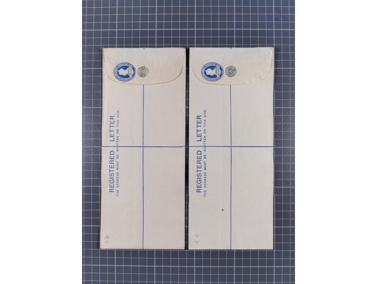 1880/1970 (ca.), about 140 mostly unused postal stationery items including some states with Registered envelopes of Chamba, G