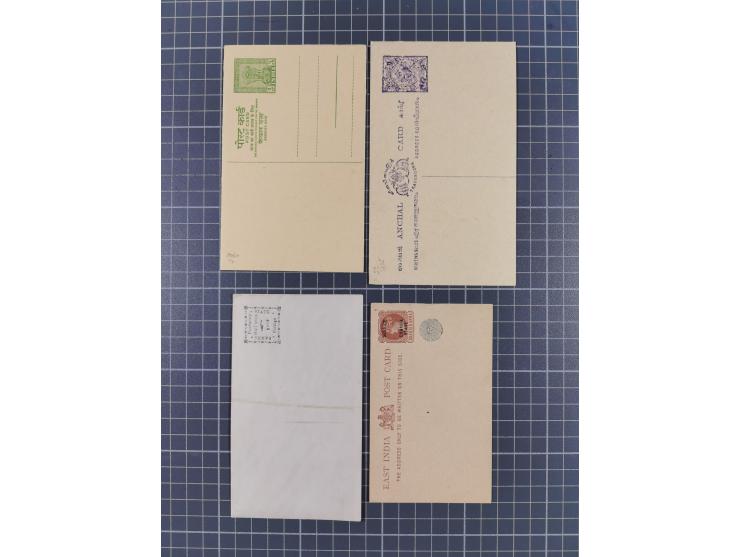 1880/1970 (ca.), about 140 mostly unused postal stationery items including some states with Registered envelopes of Chamba, G