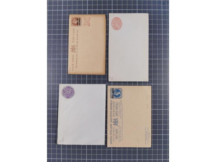 1880/1970 (ca.), about 140 mostly unused postal stationery items including some states with Registered envelopes of Chamba, G