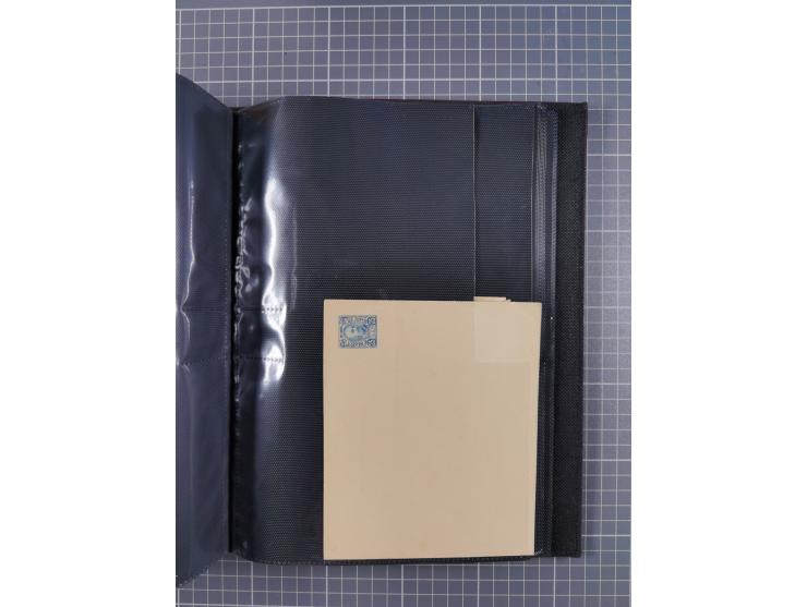 1888/1915, Ganzsachensammlung im Album in beiden Erhaltungen, meist verschiedene mit Antwortkarten, Streifbändern, Umschlägen