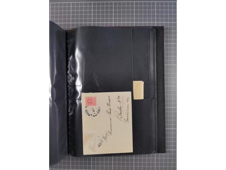 1888/1915, Ganzsachensammlung im Album in beiden Erhaltungen, meist verschiedene mit Antwortkarten, Streifbändern, Umschlägen