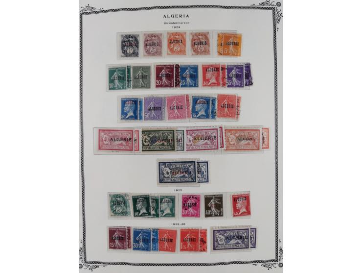 1924/57, Collection on Scott album leaves mint and used starting overprinted issues 1924, largely complete with good part pos