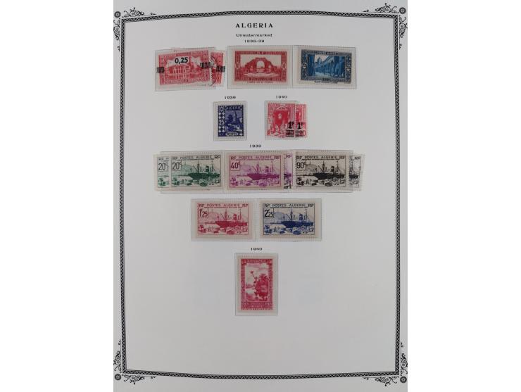 1924/57, Collection on Scott album leaves mint and used starting overprinted issues 1924, largely complete with good part pos