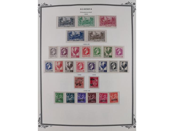 1924/57, Collection on Scott album leaves mint and used starting overprinted issues 1924, largely complete with good part pos