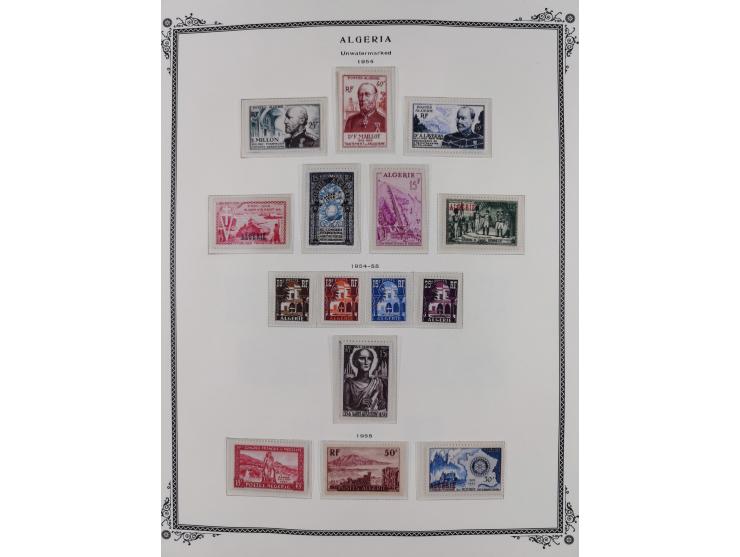 1924/57, Collection on Scott album leaves mint and used starting overprinted issues 1924, largely complete with good part pos